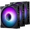 PHANTEKS M25 Gen2 PWM D-RGB korpuso ventiliatorius, 3er-Pack – 140mm, juodos spalvos