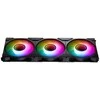 PHANTEKS NV Series NV5 MK2 ATX Case, Tempered Glass, DRGB - Satin Juodas + 3 Pack M25 Gen2 PWM D-RGB Fans Reverse Blade + 1x Normal Fan - 120mm