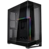 PHANTEKS NV7 - juodas + D30 PWM Reverse Airflow D-RGB fans, 3-pack - 120mm