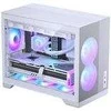 PHANTEKS XT M3 PC-kompiuterio korpusas, Mini-kompiuterio korpusas, mATX, Tempered Glass – baltos spalvos