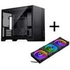 PHANTEKS XT M3 PC-Gehäuse, Mini-Gehäuse + D30 PWM Regular Airflow D-RGB Lüfter, 3er Pack, juodas