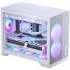 Phanteks XT M3 PC-Gehäuse, Mini-Gehäuse + D30 PWM Regular Airflow D-RGB Lüfter, 3er Pack, baltas