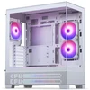 „Phanteks XT View Matrix“ korpusų rinkinys, „Midi-Tower“, E-ATX, grūdintas stiklas + „Nxlinq V2“ šakotuvas – baltas