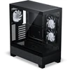 Phanteks XT View Matrix Case Bundle, Midi Tower, E-ATX, Tempered Glass + Nxlinq V2 HUB - Juodas