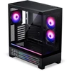 Phanteks XT View Matrix Case Bundle, Midi Tower, E-ATX, Tempered Glass + Nxlinq V2 HUB - Juodas