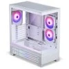 Phanteks XT View Matrix PC Case, Mid-Tower, E-ATX, Tempered Glass, Matrix LED – Baltas