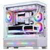 „Phanteks XT View Matrix“ kompiuterio korpusas, vidutinio bokšto tipo, E-ATX, grūdintas stiklas, „Matrix LED“ – Baltas