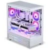 „Phanteks XT View Matrix“ kompiuterio korpusas, vidutinio bokšto tipo, E-ATX, grūdintas stiklas, „Matrix LED“ – Baltas