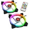 Raijintek IRIS 14 Rainbow RGB LED korpuso ventiliatoriai, 2-Part Set su valdikliu – 140mm