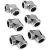 Raijintek Pelias D160906, 16mm, 90 degree Adapteris – 6-pack, sidabrinis