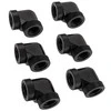 Raijintek Pelias D160906, 16mm, 90-degree Adapteris – 6-pack, juodas