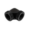 Raijintek Pelias D160906, 16mm, 90-degree Adapteris – 6-pack, juodas