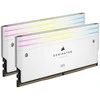 Stacionarių kompiuterių atmintis CORSAIR RAM DOMINATOR TITANIUM CMP64GX5M2B6400C32W RGB 64GB (2 x 32GB), Baltos spalvos