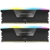 RAM CORSAIR VENGEANCE RGB 32GB 2x16GB DDR5 6000MT/s DIMM Nebuferinis 30-36-36-76 Std PMIC XMP 3.0 Juodas Heatspreader 1.4V