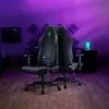 „Razer Razer Iskur V2 X“ žaidimų kėdė, integruota juosmens atrama, atlenkiama – juodas, aptraukta audiniu