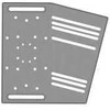 Sabelt Sim Racing Sabelt Shifter &amp; Handbrake Plate, Aliuminio-Platte - juodas
