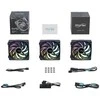 Seasonic MagFlow 1225 ARGB PWM korpuso ventiliatorius – 120mm, 3er Kit