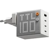 SHARGE Pixel 100 GaN Charger, 100W, 3x USB-C, 1x USB-A - baltas