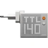 SHARGE Pixel 140 GaN Charger, 140W, 3x USB-C, Dot Matrix Ekranas - baltas