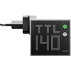 Įkroviklis PowerNeed SHARGE Pixel 140 GaN Charger, 140W, 3x USB-C, Dot Matrix Ekranas - pilkas (CDT-SG-140-EUR-DZP-HUI)