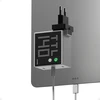 Įkroviklis PowerNeed SHARGE Pixel 140 GaN Charger, 140W, 3x USB-C, Dot Matrix Ekranas - pilkas (CDT-SG-140-EUR-DZP-HUI)