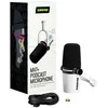 Shure MV7+-W - žodinis/balsinis mikrofonas su XLR/USB-C jungtimi, baltas