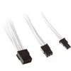 SilverStone 8-Pin-PCIe to 6+2-Pin-PCIe Extension – 250mm baltos spalvos