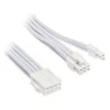 SilverStone maitinimo ilgintuvas SST-PP07E-PCI8W-V2, PCIe 8pin (6+2) (baltas, 30cm)