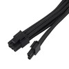 SilverStone 8-pin PCIe to 6+2-pin PCIe extension, 250mm - Juodas