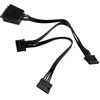 SilverStone SATA 15-pin - SATA 15-pin x3, 1.8m, Juodas (SST-CP06-L)