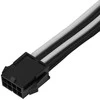 SilverStone SilverStone EPS 8-Pin zu EPS/ATX 4+4-Pin Kabelis, 300mm - juodas/baltas
