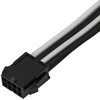 SilverStone SilverStone EPS 8-Pin zu EPS/ATX 4+4-Pin Kabelis, 300mm - juodas/baltas