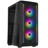 „SilverStone Fara 511Z Midi–Tower“, grūdintas stiklas – juoda