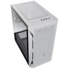 „SilverStone Fara H1M Micro–ATX“ korpusas, grūdintas stiklas – balta
