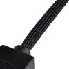 SilverStone 4-pin - 4-pin, 0,1m, Juoda (40165)