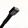 SilverStone 4-pin - 4-pin, 0,1m, Juoda (40165)