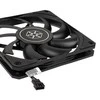 SilverStone SST-AS120B, korpuso ventiliatorius – 120mm