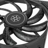 SilverStone SST-AS140B Air Slimmer 140 PWM korpuso ventiliatorius – juodos spalvos
