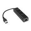 „SilverStone“ USB HUB 1x RJ-45 + 3x USB-A 3.0 (SST-EP04)