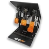 SRP GTI-R 3P Sim Racing Pedal Set, inverted, pneumatic - juodas