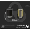 Thermal Grizzly DeltaMate Extender Fitting – MF28, Gloss nickel, 6er-Pack