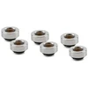 Thermal Grizzly DeltaMate Extender Fitting – MF7, Gloss nickel, 6er-Pack