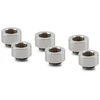 Thermal Grizzly DeltaMate Extender Fitting – MF10, Gloss nickel, 6er-Pack