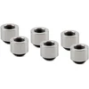 Thermal Grizzly DeltaMate Extender Fitting – MF14, Gloss nickel, 6er-Pack