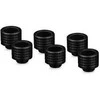 Thermal Grizzly DeltaMate Fitting, Brass, G1/4” Thread – Juodas, HT16, Pack of 6