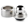 Thermal Grizzly DeltaMate Kompressions-Fitting, Messing – Gloss Nickel, ST13, 6er-Pack