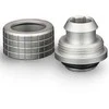 Thermal Grizzly DeltaMate Compression Fitting, Brass, G1/4” Thread – Nickel, ST13, Pack of 6
