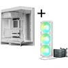 TRYX LUCA L70 Midi-Tower - baltas + PANORAMA SE ARGB 360 Komplett-Wasserkühlung, 3D-AMOLED, 360mm - baltas