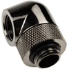 XSPC adapteris 90 laipsnių G1/4 colio kištukas į G1/4 colio kištuką, pasukamas, juodas chromas, 4 vnt. pakuotėje