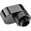 XSPC G1/4 Rotary 14mm Offset Fitting – Chrome Juodas